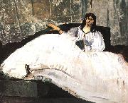 Edouard Manet Bauldaire's Mistress Reclining Sweden oil painting reproduction